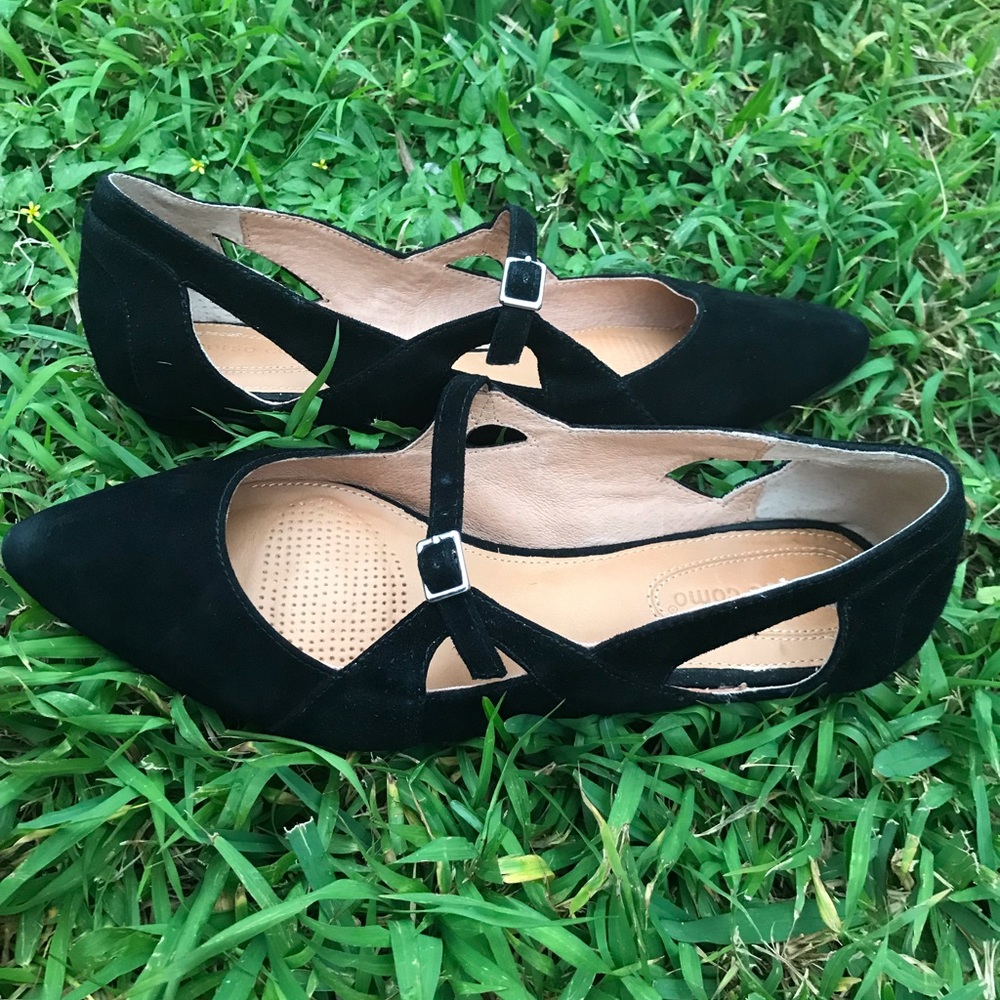 Corso Como shoes flat black suede size 8M